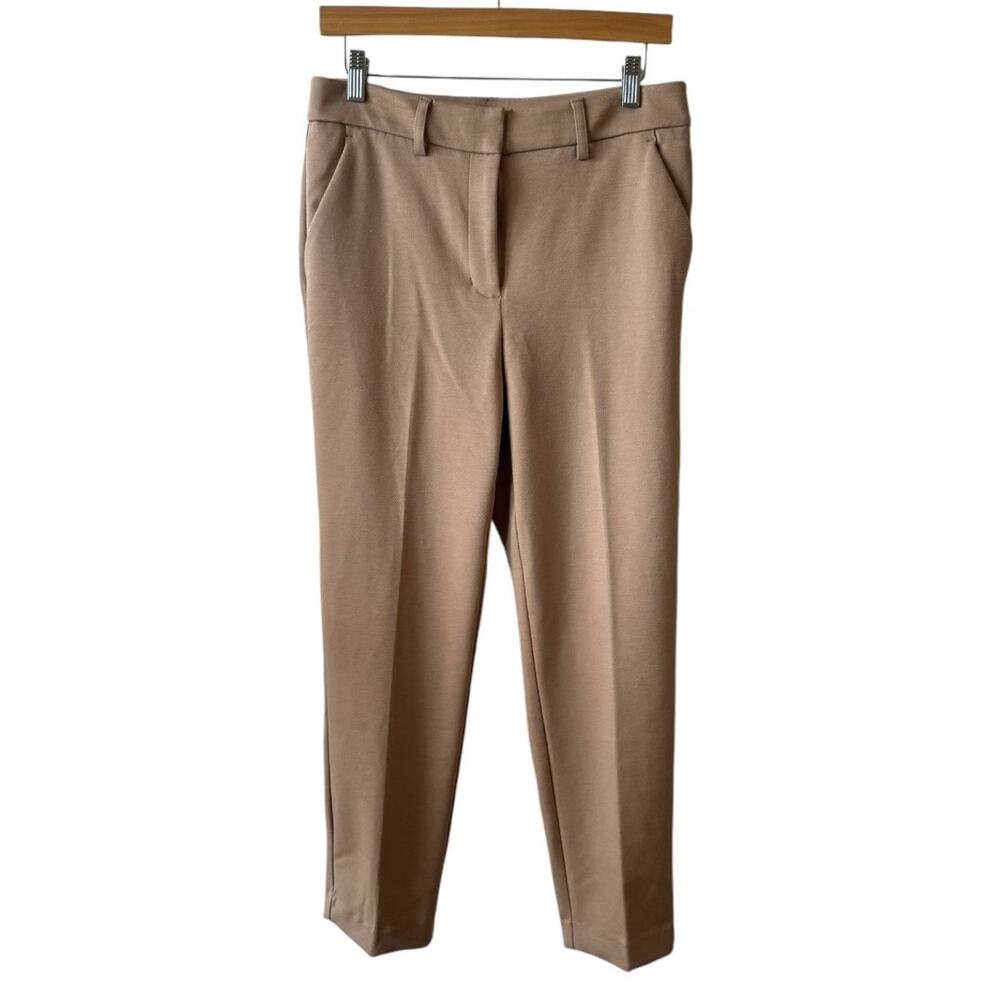 Simply Vera Women 8 Trouser Tan Pant Soft Career Pocket Preppy Business Office
